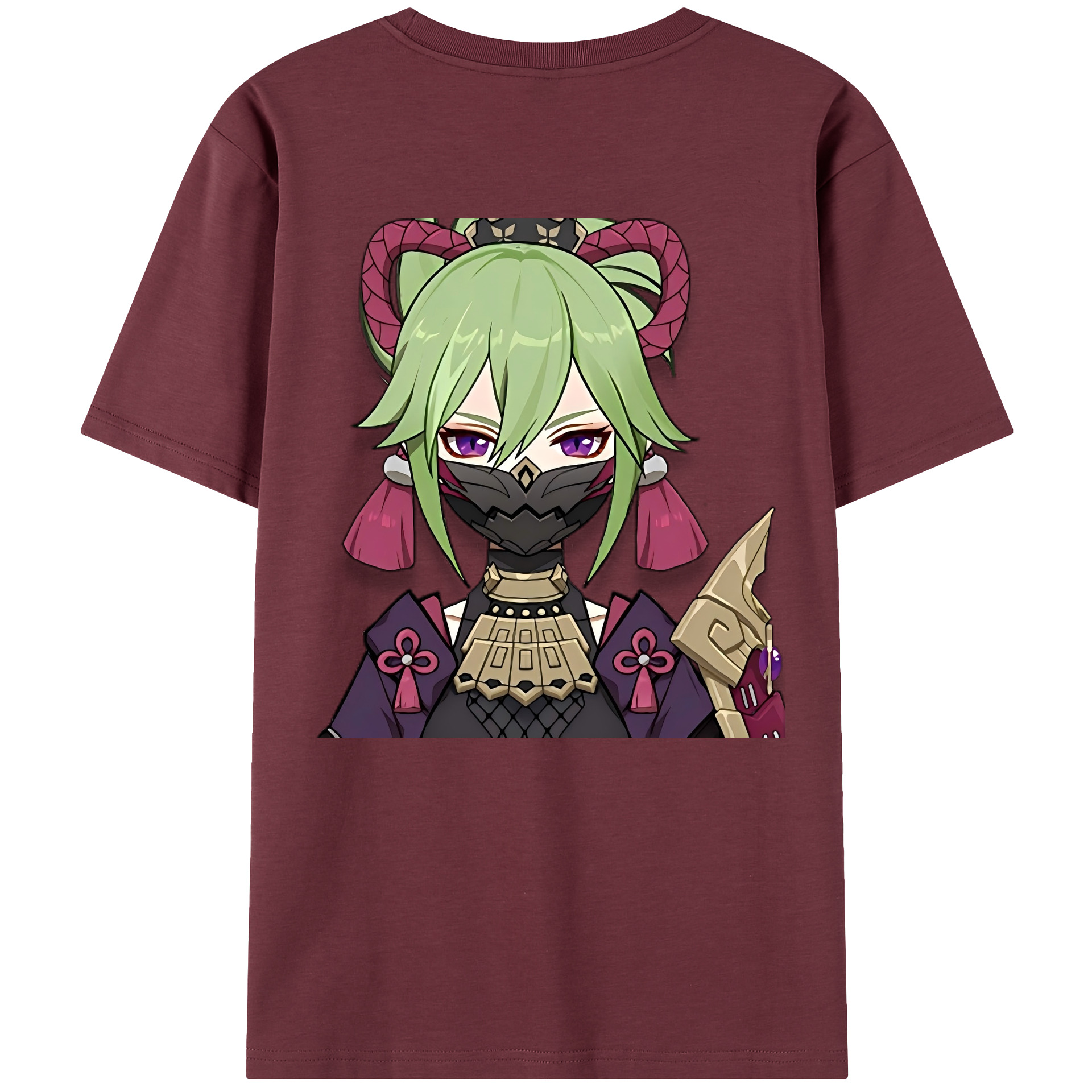 げんし神  久岐忍 くき しのぶ genshin Kuki Shinobu 綿100％半袖Tシャツ（背面プリント）